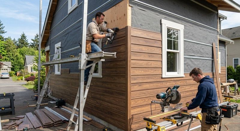 Faux Wood Siding Installation in Stamford, CT